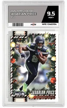 2026 TOPPS HOLIDAY #160 JADARIAN PRICE MPE 9.5 MINT+ — graded card up for auction