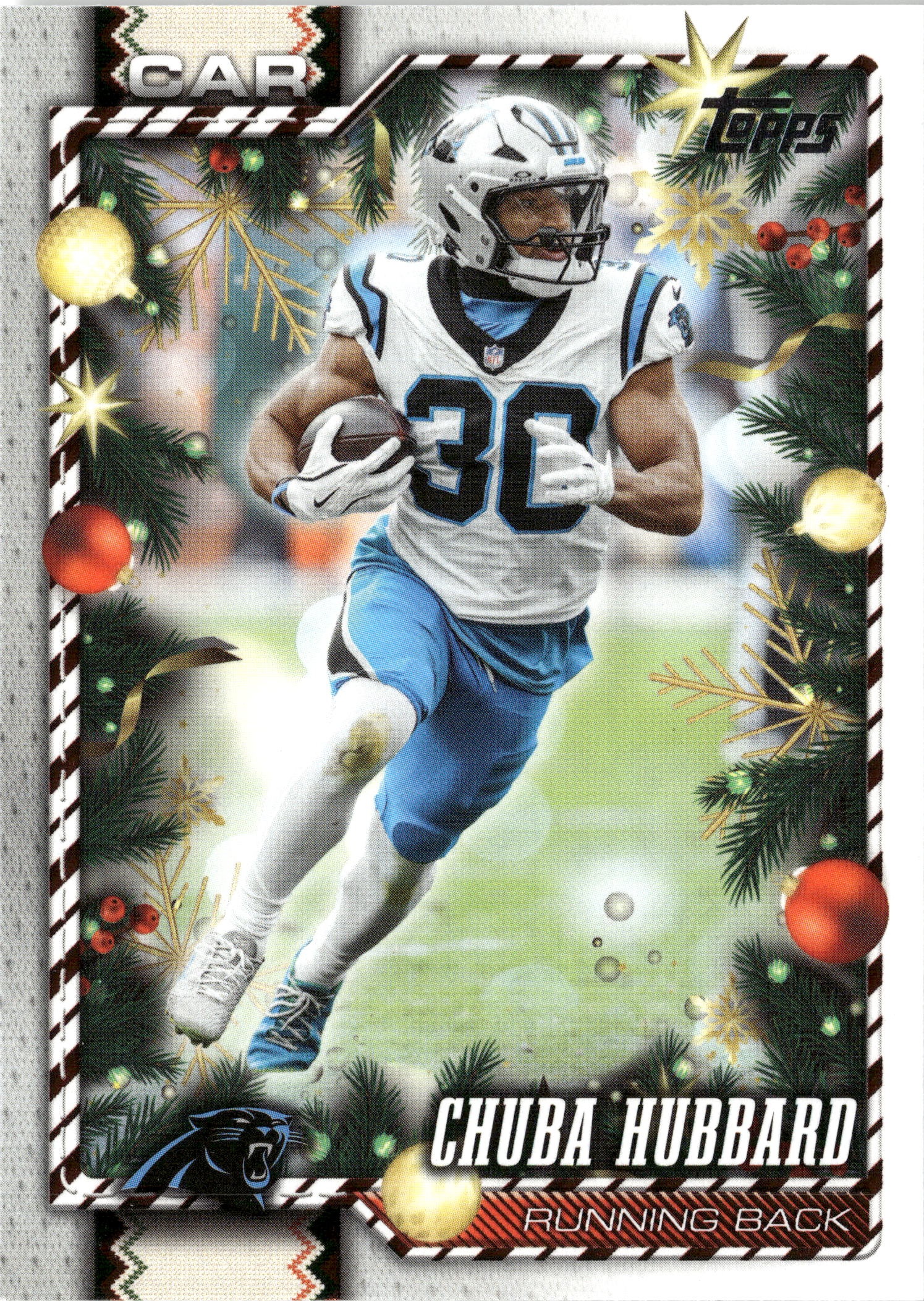 2026 Topps Holiday Chuba Hubbard graded slab