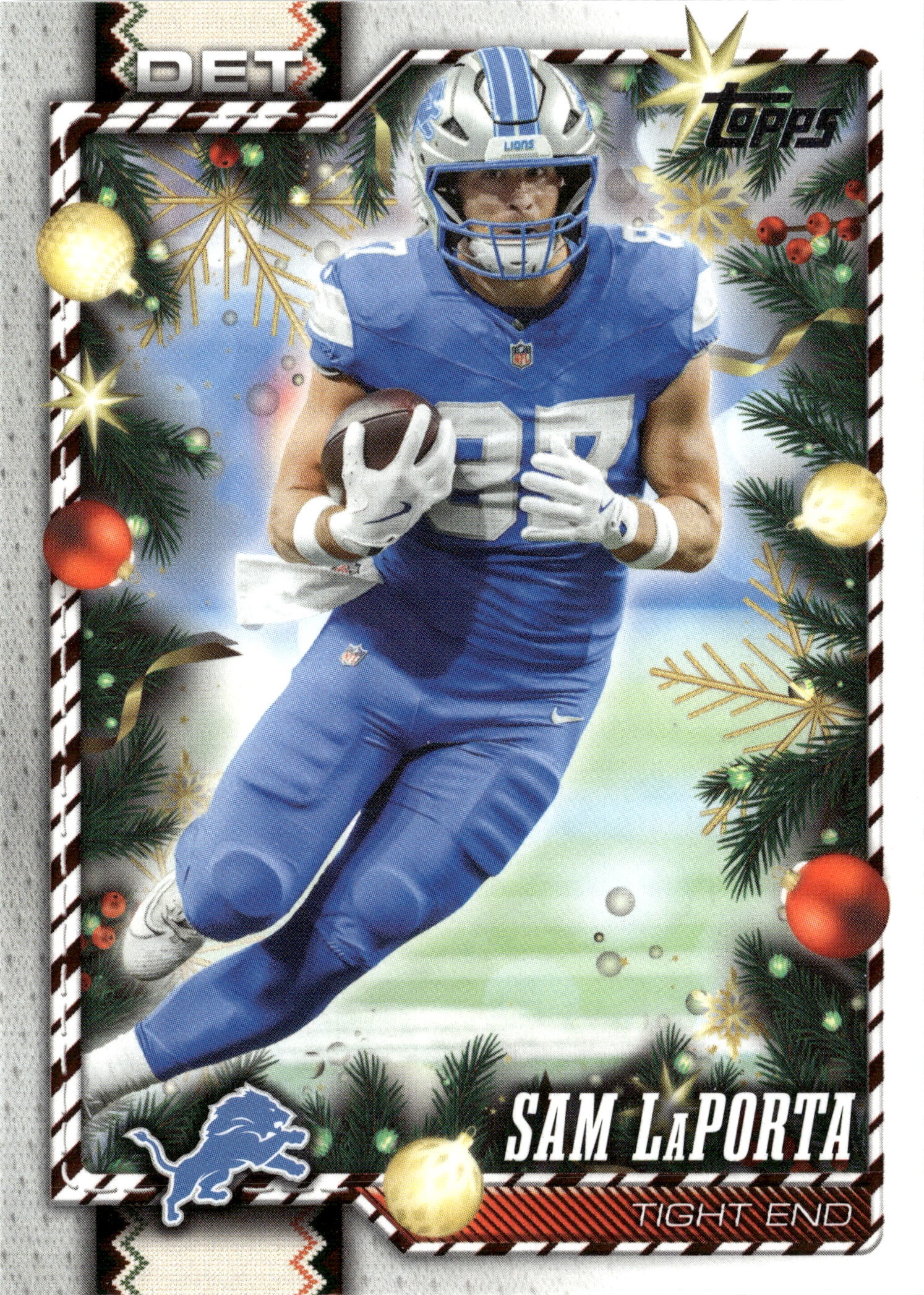 2026 Topps Holiday Sam Laporta graded slab