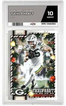 2026 TOPPS HOLIDAY #129 TUCKER KRAFT MPE 10 GEM/MT — graded card up for auction