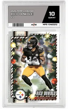 2026 TOPPS HOLIDAY #30 RICO DOWDLE MPE 10 GEM/MT — graded card up for auction