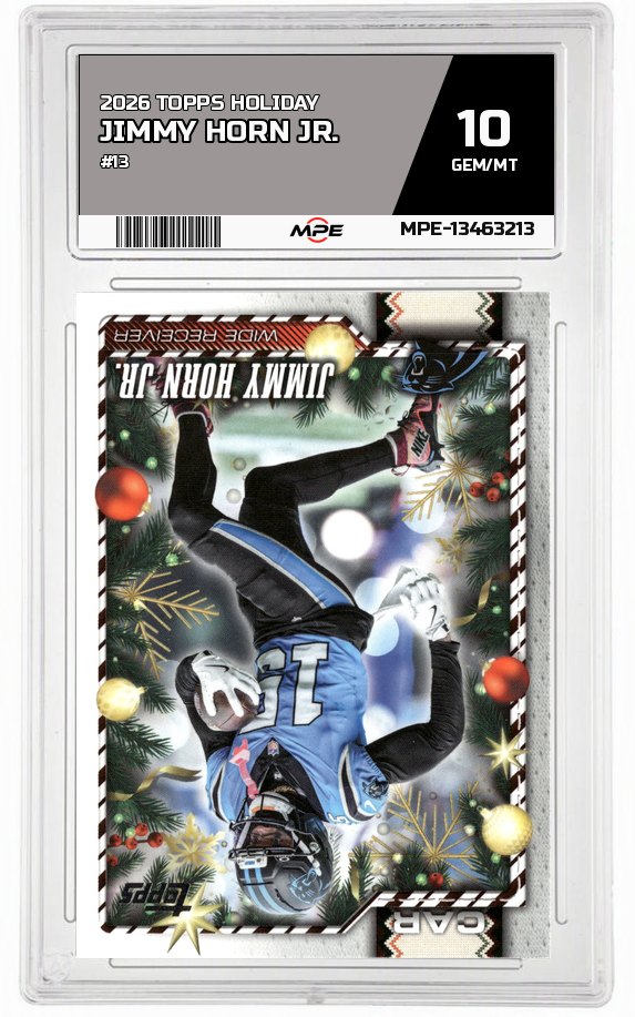 2026 TOPPS HOLIDAY #13 JIMMY HORN JR. MPE 10 GEM/MT — graded card auctioned from the MPE vault