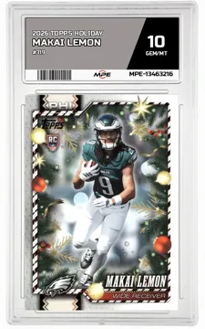 2026 TOPPS HOLIDAY #319 MAKAI LEMON MPE 10 GEM/MT — graded card up for auction