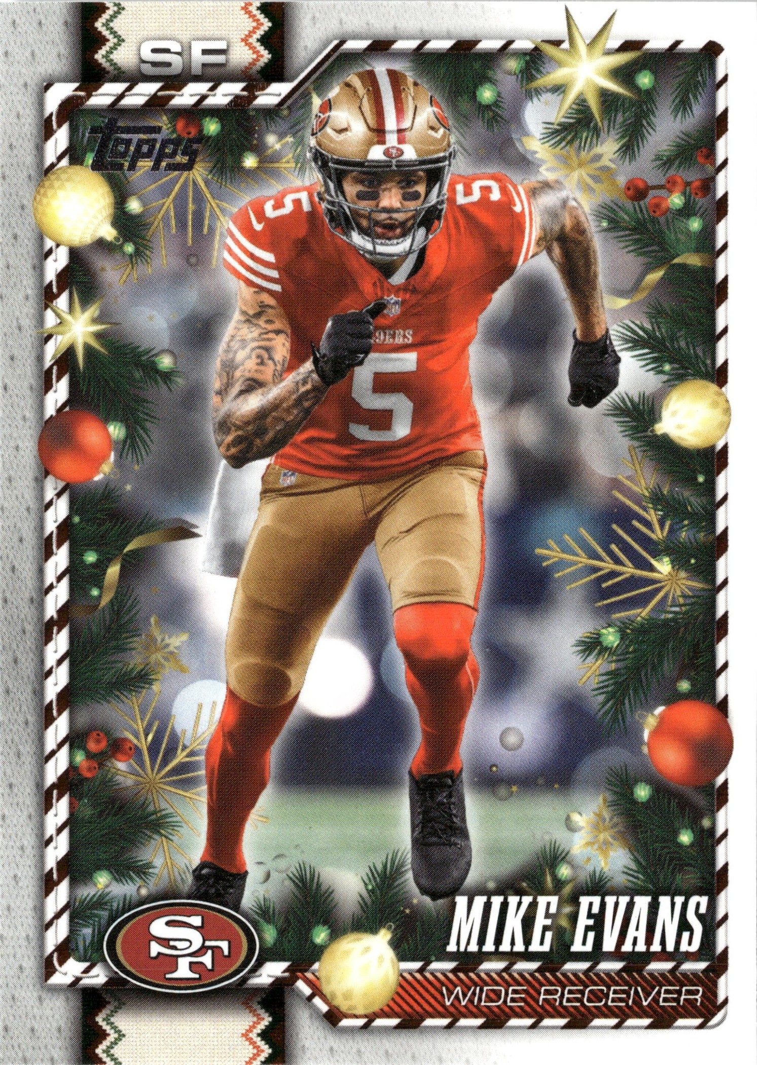 2026 Topps Holiday Mike Evans graded slab