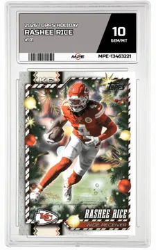2026 TOPPS HOLIDAY #101 RASHEE RICE MPE 10 GEM/MT — graded card up for auction