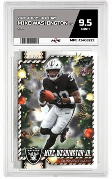 2026 TOPPS HOLIDAY #161 MIKE WASHINGTON JR. MPE 9.5 MINT+ — graded card up for auction