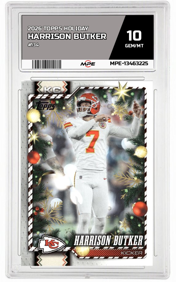 2026 TOPPS HOLIDAY #134 HARRISON BUTKER MPE 10 GEM/MT — graded card auctioned from the MPE vault