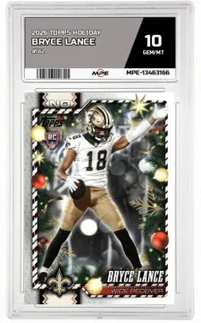 2026 TOPPS HOLIDAY #182 BRYCE LANCE MPE 10 GEM/MT — graded card up for auction