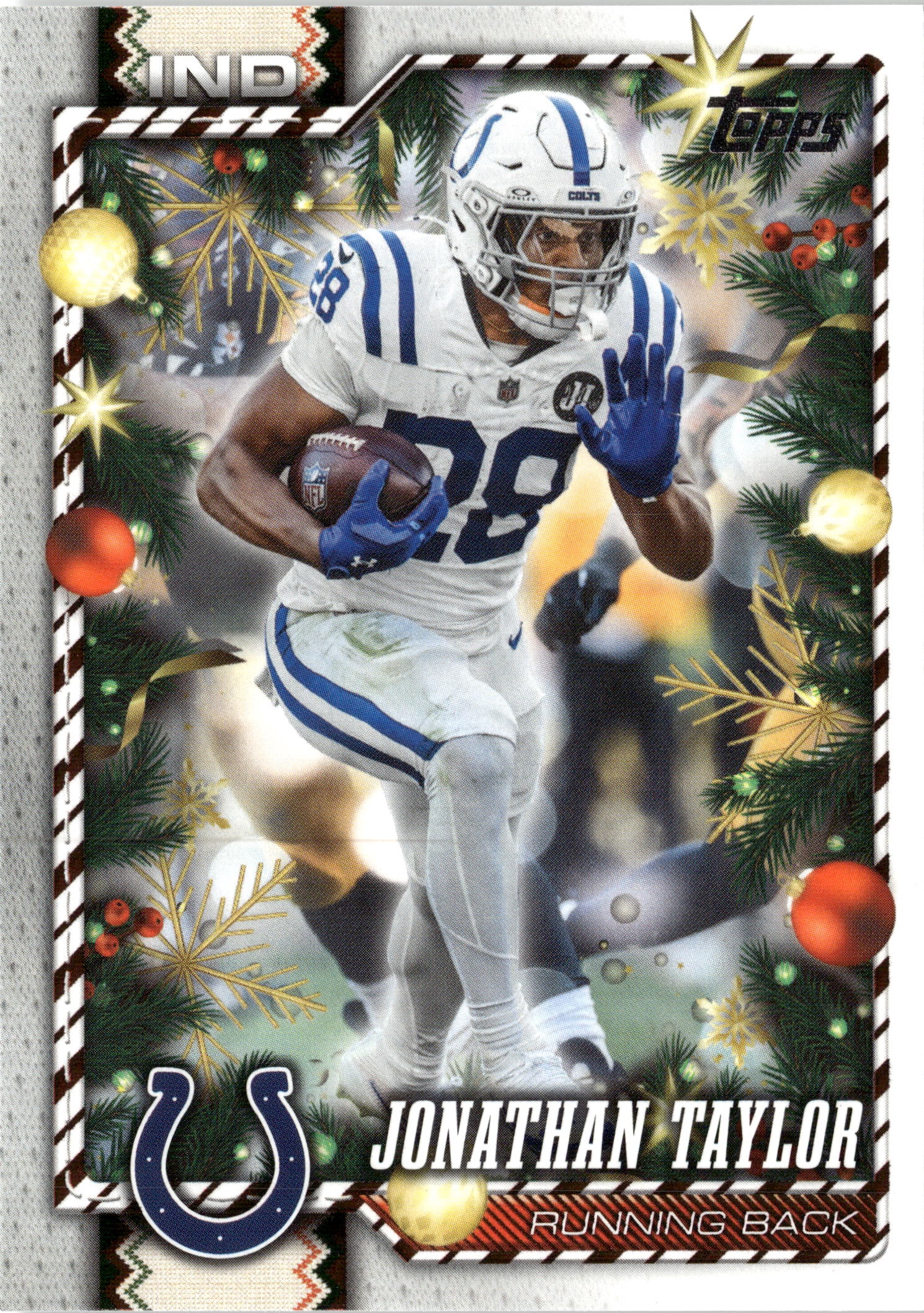 2026 Topps Holiday Jonathan Taylor graded slab