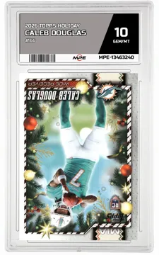 2026 TOPPS HOLIDAY #166 CALEB DOUGLAS MPE 10 GEM/MT — graded card up for auction