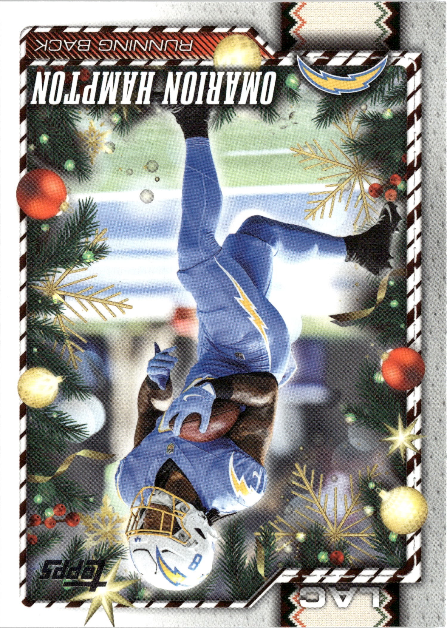 2026 Topps Holiday Omarion Hampton graded slab