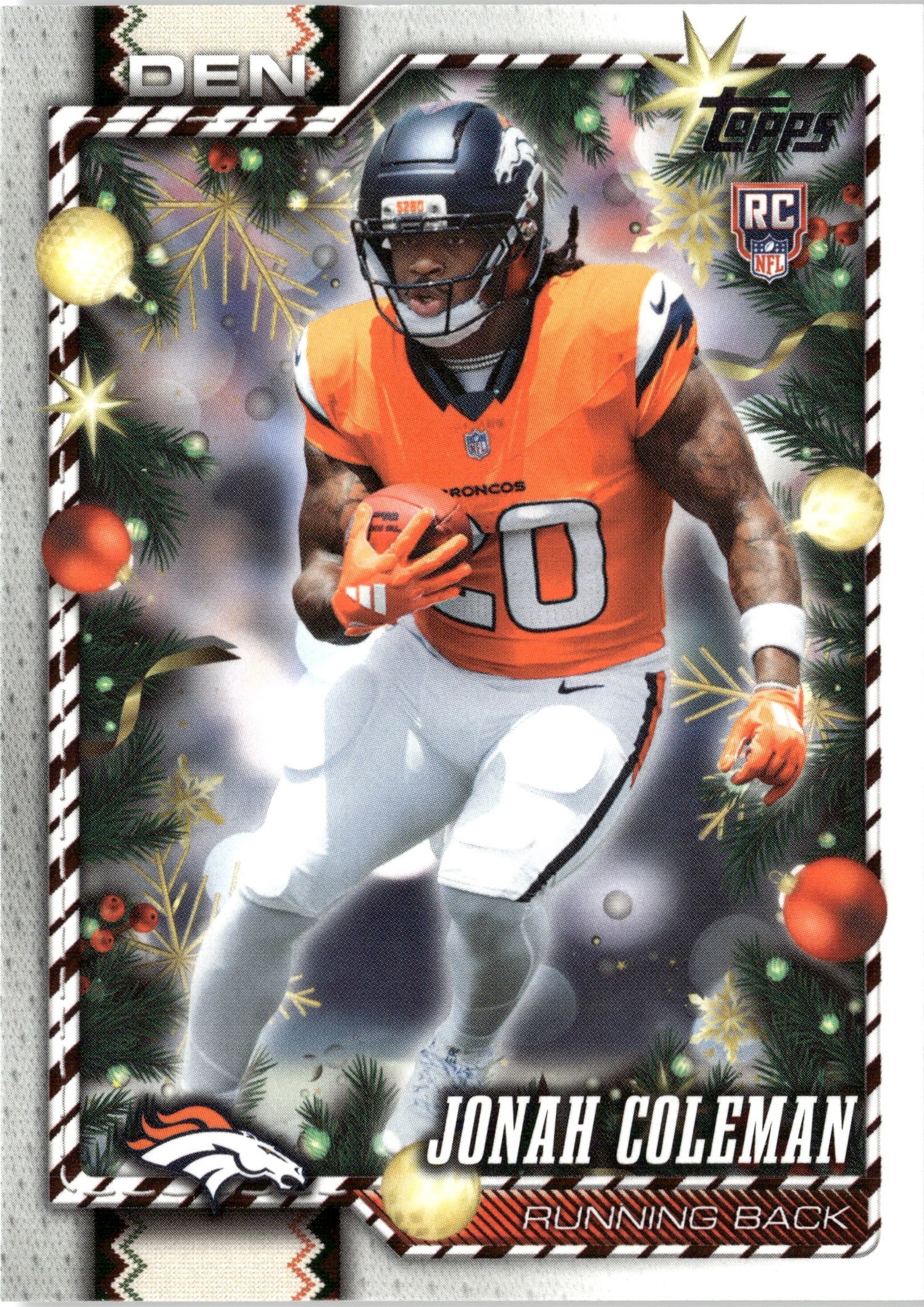 2026 Topps Holiday Jonah Coleman graded slab