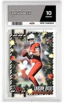 2026 TOPPS HOLIDAY #155 CARSON BECK MPE 10 GEM/MT — graded card up for auction