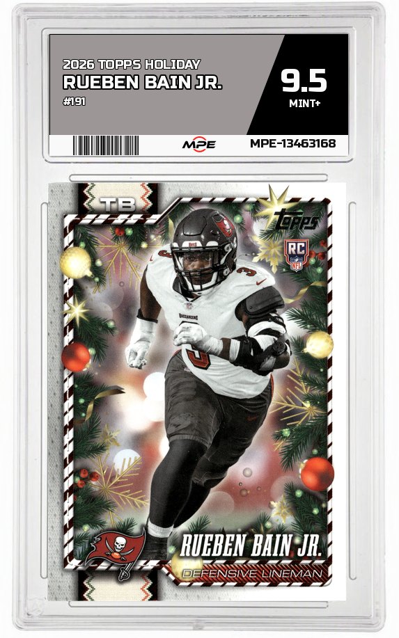 2026 TOPPS HOLIDAY #191 RUEBEN BAIN JR. MPE 9.5 MINT+ — graded card auctioned from the MPE vault