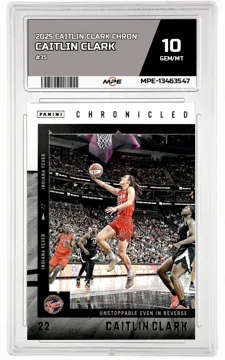 2025 CAITLIN CLARK CHRON #35 CAITLIN CLARK MPE 10 GEM/MT — graded card up for auction