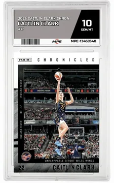 2025 CAITLIN CLARK CHRON #37 CAITLIN CLARK MPE 10 GEM/MT — graded card up for auction