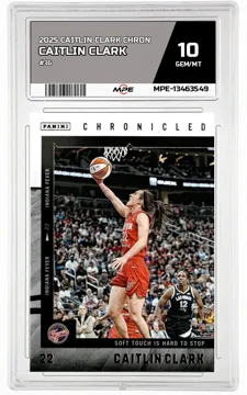 2025 CAITLIN CLARK CHRON #36 CAITLIN CLARK MPE 10 GEM/MT — graded card up for auction