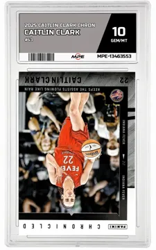 2025 CAITLIN CLARK CHRON #43 CAITLIN CLARK MPE 10 GEM/MT — graded card up for auction