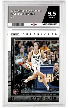 2025 CAITLIN CLARK CHRON #19 CAITLIN CLARK MPE 9.5 MINT+ — graded card up for auction
