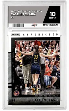 2025 CAITLIN CLARK CHRON #24 CAITLIN CLARK MPE 10 GEM/MT — graded card up for auction