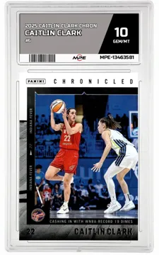 2025 CAITLIN CLARK CHRON #6 CAITLIN CLARK MPE 10 GEM/MT — graded card up for auction