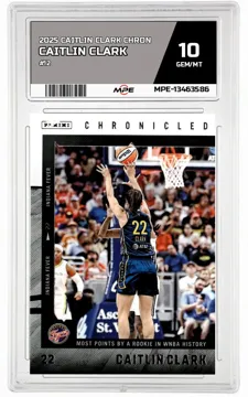 2025 CAITLIN CLARK CHRON #12 CAITLIN CLARK MPE 10 GEM/MT — graded card up for auction