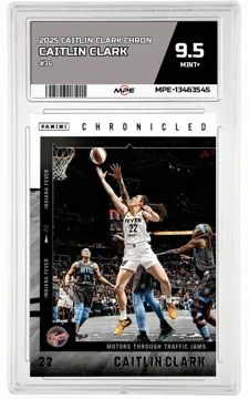 2025 CAITLIN CLARK CHRON #34 CAITLIN CLARK MPE 9.5 MINT+ — graded card up for auction