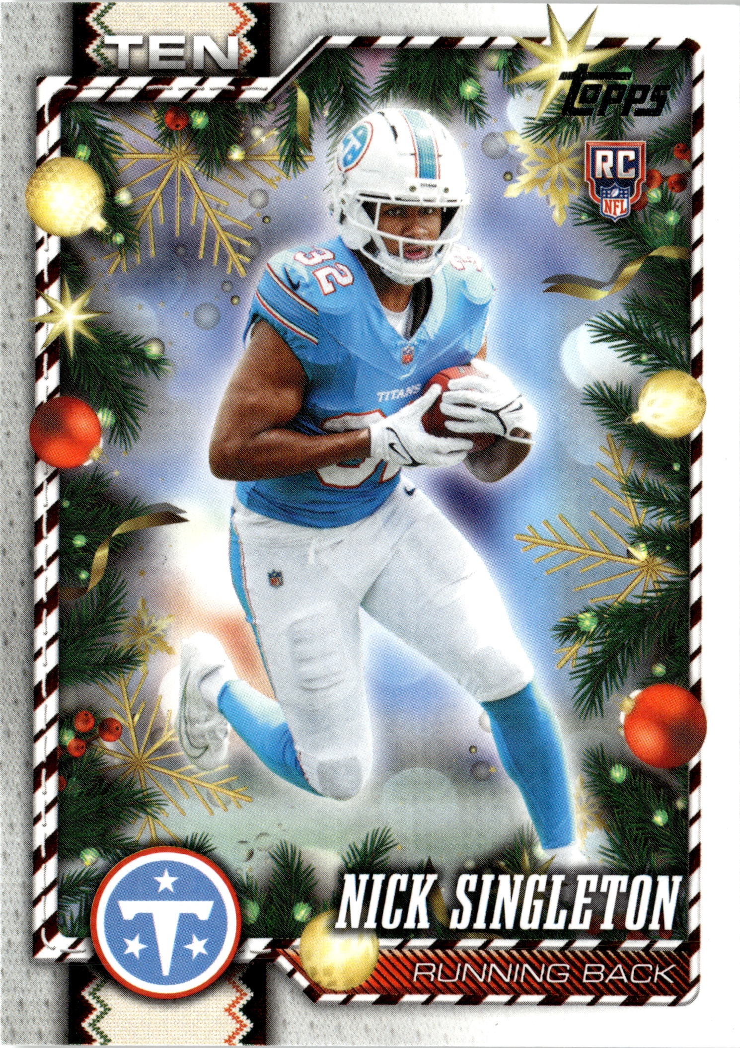 2026 Topps Holiday Nick Singleton graded slab