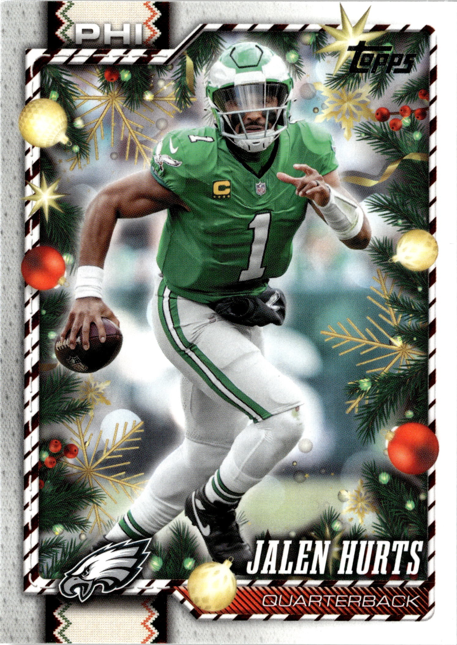 2026 Topps Holiday Jalen Hurts graded slab