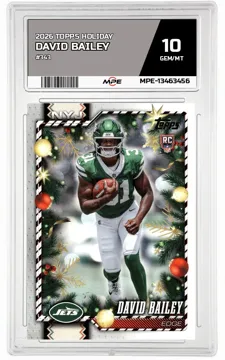 2026 TOPPS HOLIDAY #343 DAVID BAILEY MPE 10 GEM/MT — graded card up for auction