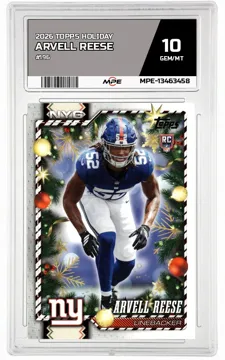 2026 TOPPS HOLIDAY #196 ARVELL REESE MPE 10 GEM/MT — graded card up for auction