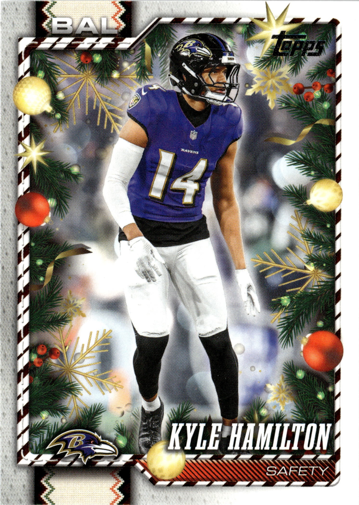 2026 Topps Holiday Kyle Hamilton graded slab