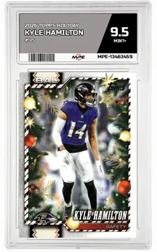 2026 TOPPS HOLIDAY #105 KYLE HAMILTON MPE 9.5 MINT+ — graded card up for auction