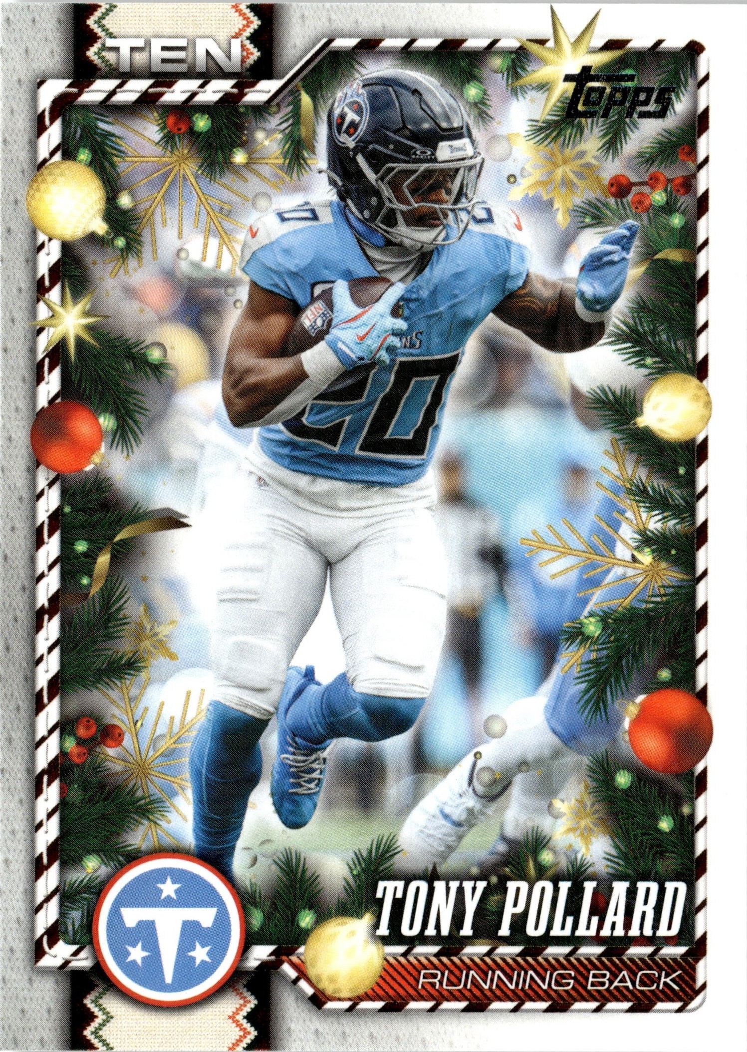 2026 Topps Holiday Tony Pollard graded slab
