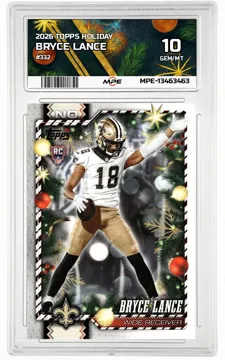 2026 TOPPS HOLIDAY #332 BRYCE LANCE MPE 10 GEM/MT — graded card up for auction
