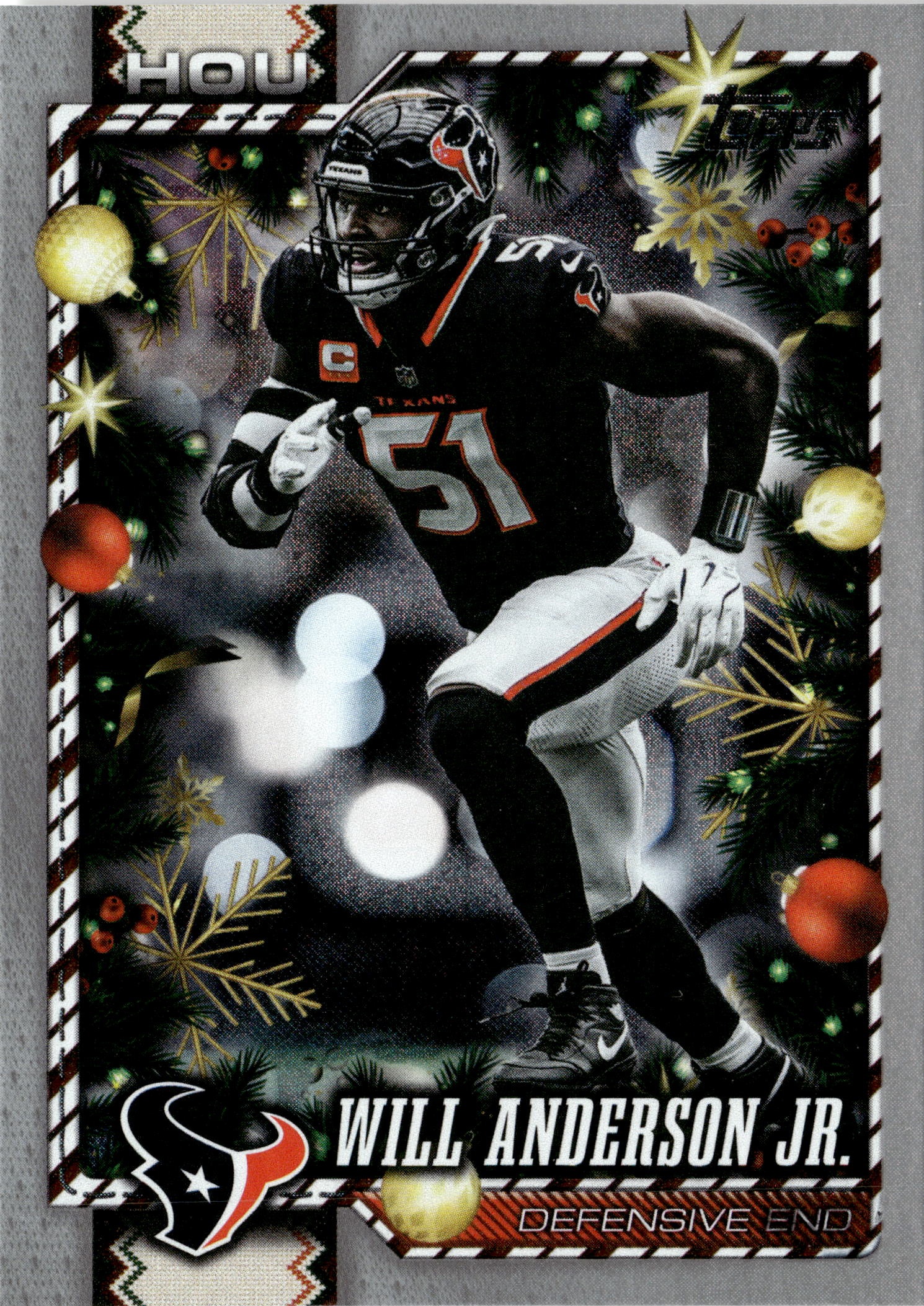 2026 Topps Holiday Will Anderson Jr. graded slab