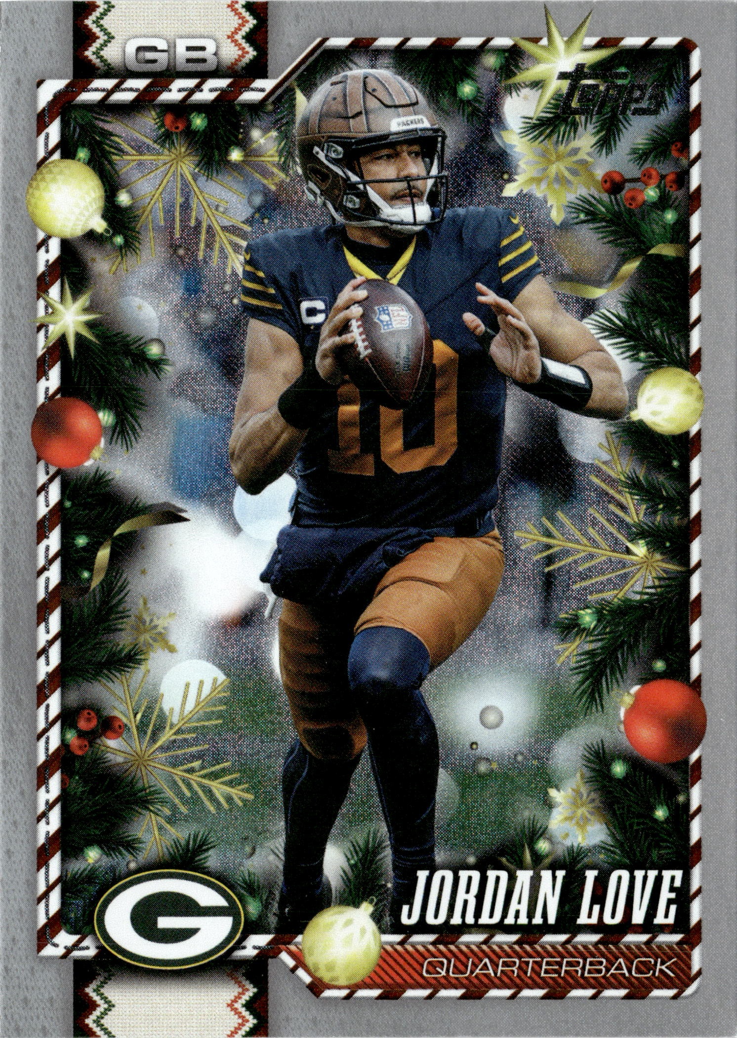 2026 Topps Holiday Jordan Love graded slab