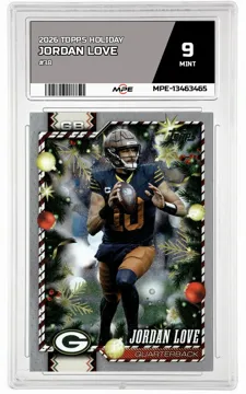 2026 TOPPS HOLIDAY #38 JORDAN LOVE MPE 9 MINT — graded card up for auction