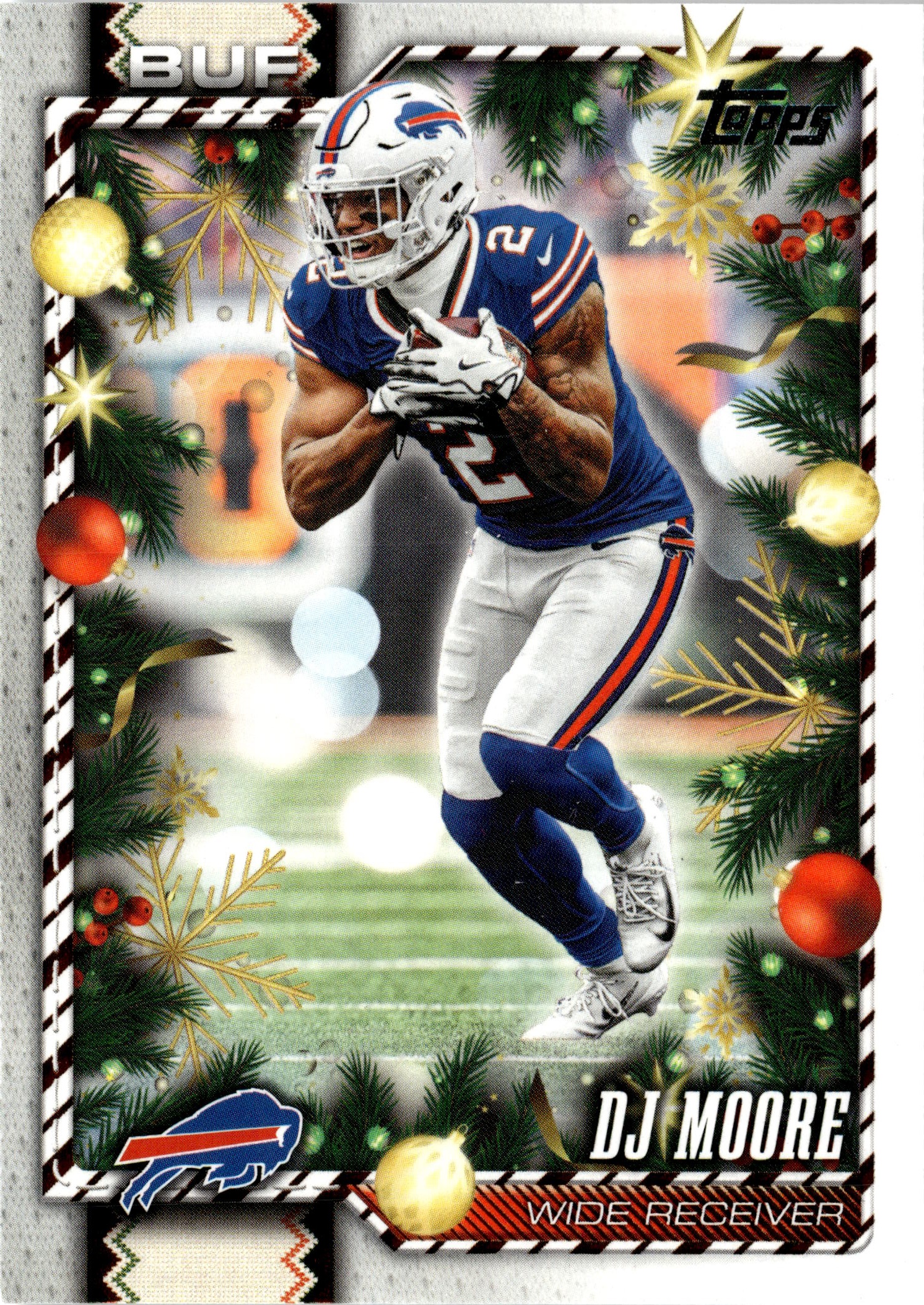 2026 Topps Holiday D.J. Moore graded slab