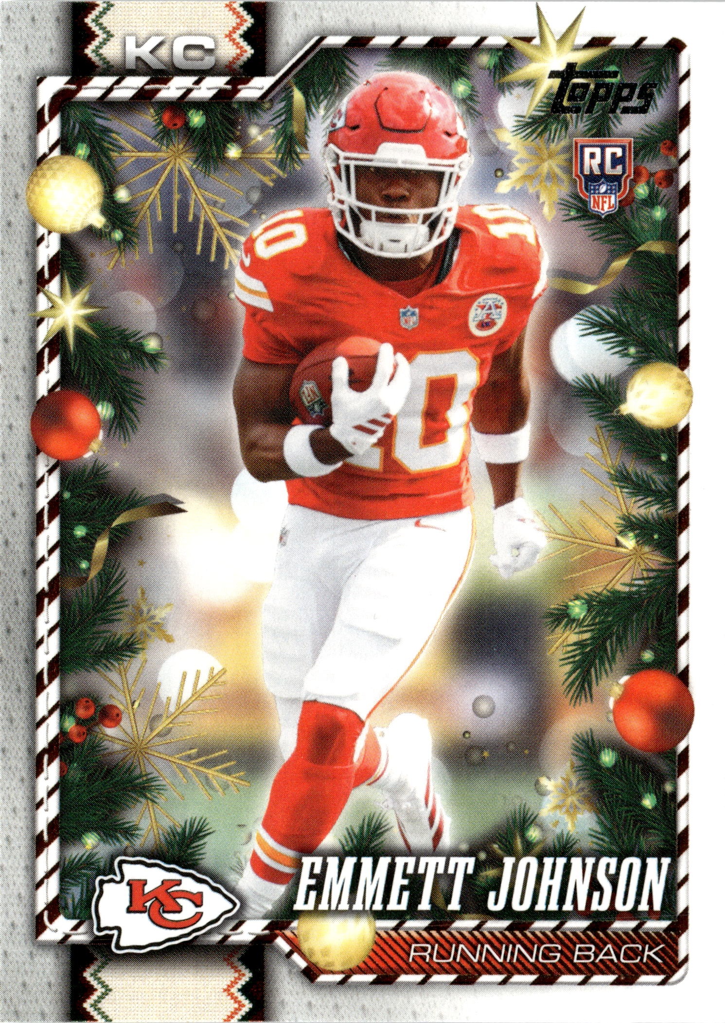 2026 Topps Holiday Emmett Johnson graded slab