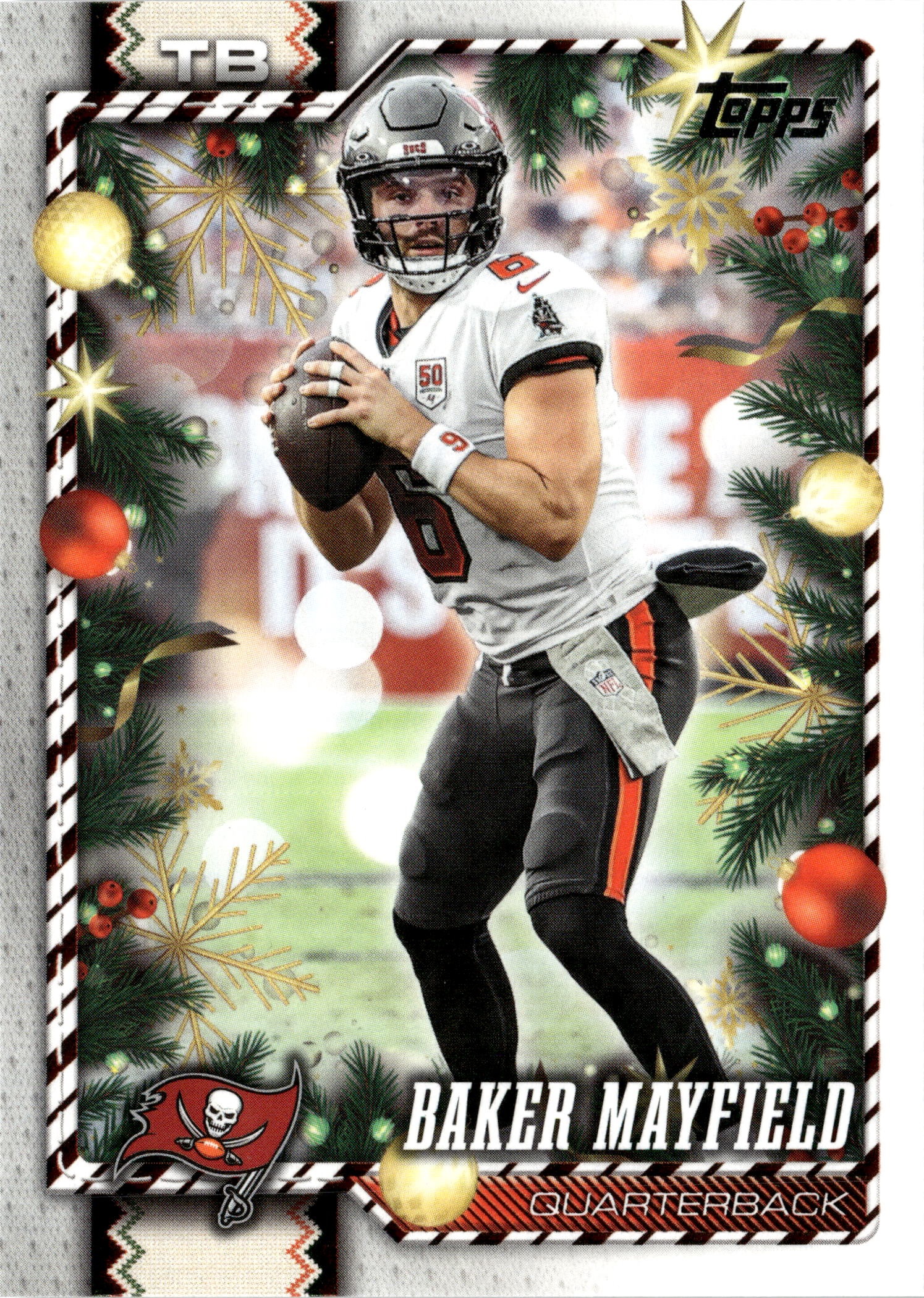 2026 Topps Holiday Baker Mayfield graded slab
