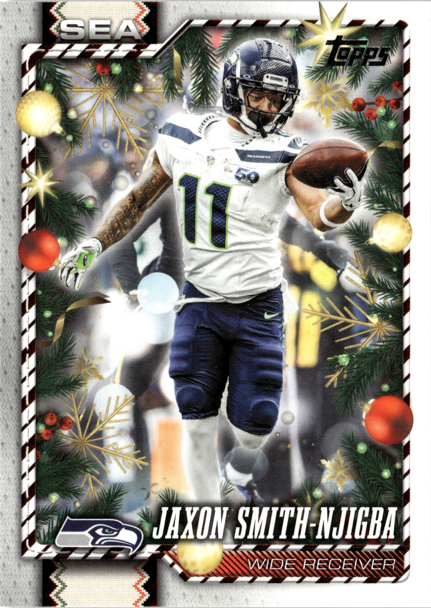 2026 Topps Holiday Jaxon Smith-Njigba graded slab