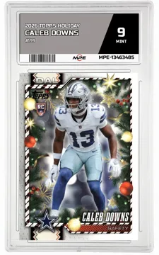 2026 TOPPS HOLIDAY #199 CALEB DOWNS MPE 9 MINT — graded card up for auction