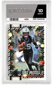 2026 TOPPS HOLIDAY #176 CHRIS BRAZZELL II MPE 10 GEM/MT — graded card up for auction