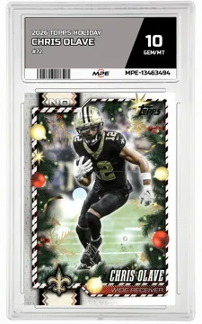 2026 TOPPS HOLIDAY #72 CHRIS OLAVE MPE 10 GEM/MT — graded card up for auction