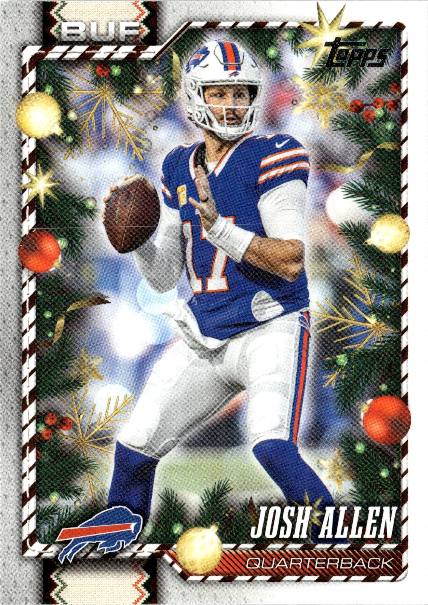 2026 Topps Holiday Josh Allen graded slab