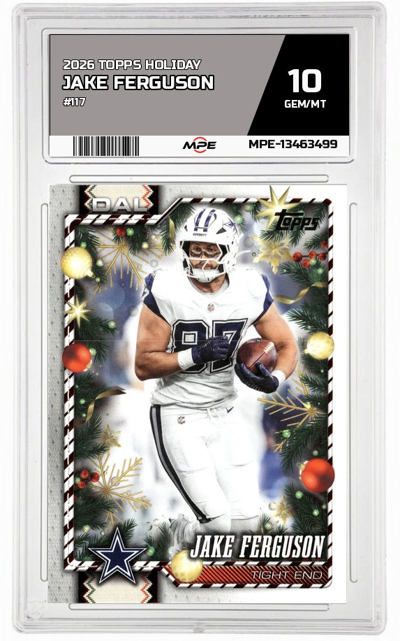 2026 TOPPS HOLIDAY #117 JAKE FERGUSON MPE 10 GEM/MT — graded card auctioned from the MPE vault