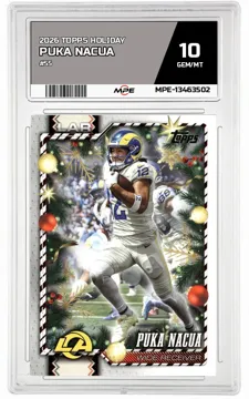 2026 TOPPS HOLIDAY #55 PUKA NACUA MPE 10 GEM/MT — graded card up for auction