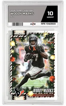 2026 TOPPS HOLIDAY #40 WOODY MARKS MPE 10 GEM/MT — graded card up for auction