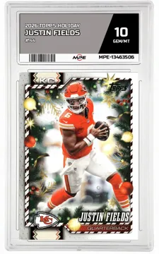 2026 TOPPS HOLIDAY #144 JUSTIN FIELDS MPE 10 GEM/MT — graded card up for auction